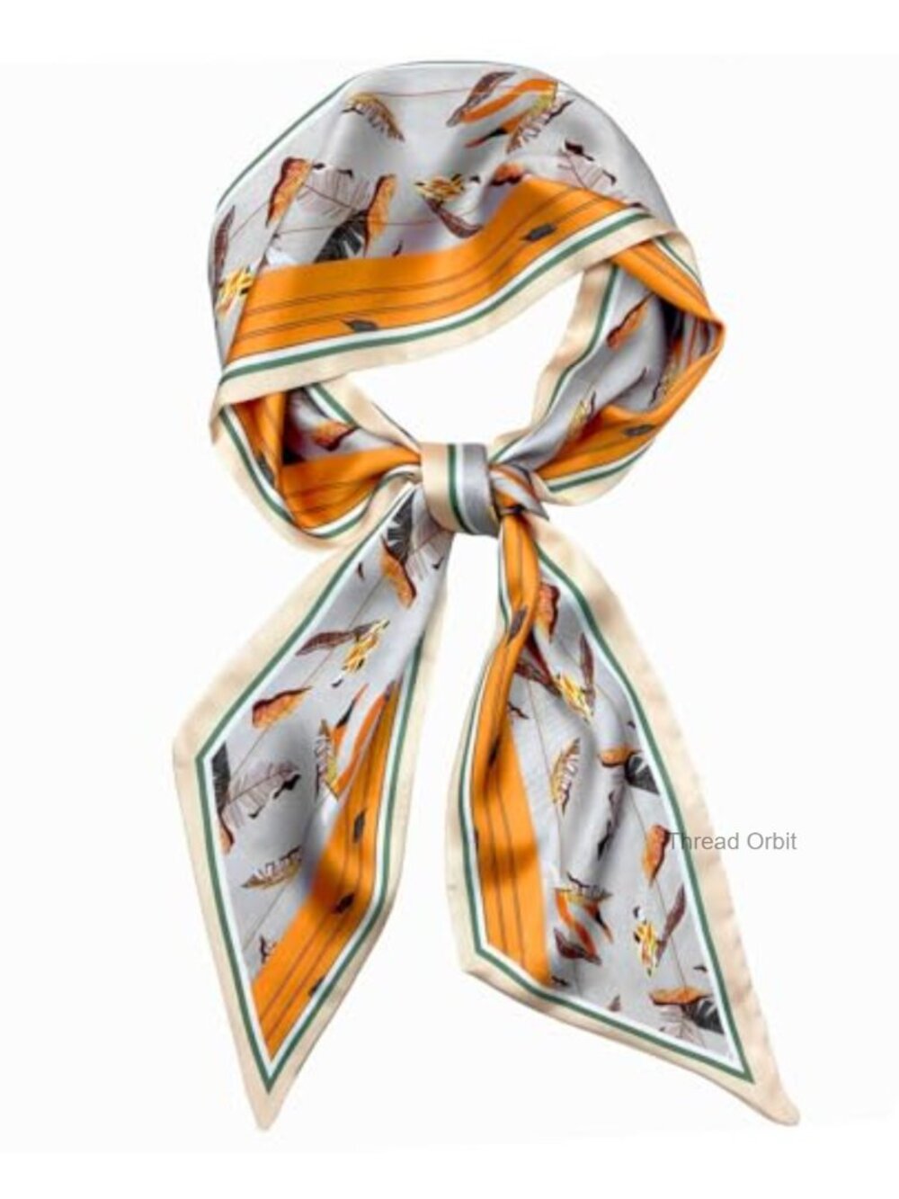 Silk Feeling Head Scarf Neck Tie Hair Fashion Scarf Lightweight